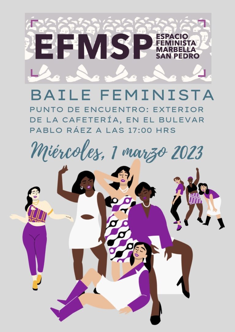 Coordinadora 8M Marbella San Pedro retoma actividades con motivo del 8M 2023, invitando al baile feminista