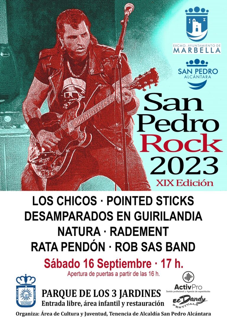 El XIX Festival San Pedro Rock llenará el 16 de septiembre de música el Parque de Los Tres Jardines, con la banda canadiense Pointed Sticks como cabeza de cartel