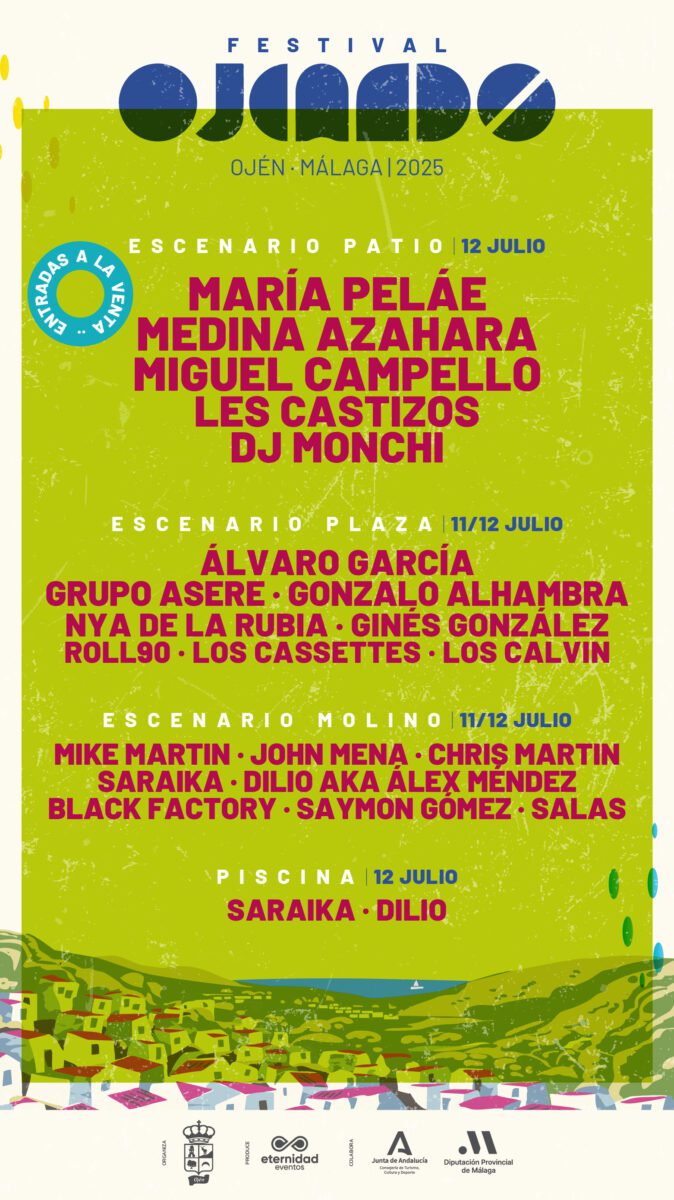 Ojén celebra los días 11 y 12 de julio la XX edición de Ojeando con María Peláe y Medina Azahara