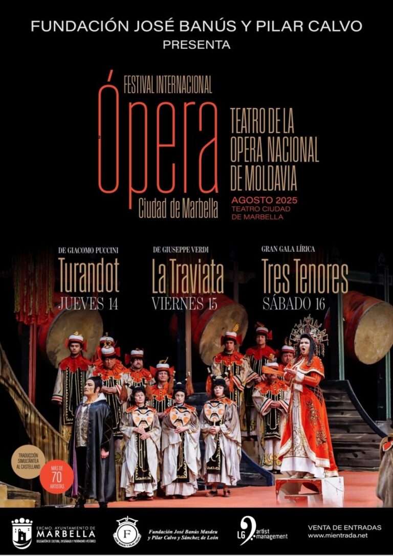 Marbella acoge el Festival Internacional de Ópera del 14 al 16 de agosto con más de 70 artistas