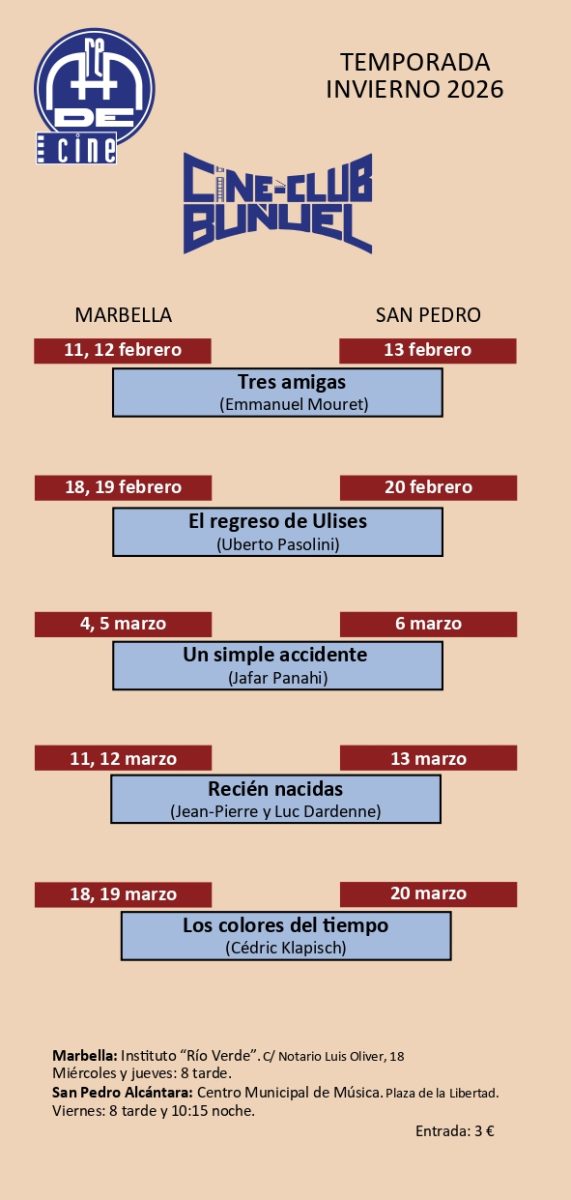 Marbella y San Pedro Alcántara inician la temporada de cine de invierno con obras de autor y producciones internacionales